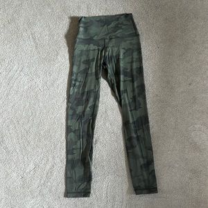 Camo lululemon align leggings, size 4
